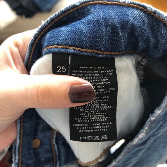 J Brand Gracie High Rise Cuffed Denim Shorts in Jagger Wash - Picture 9 of 10